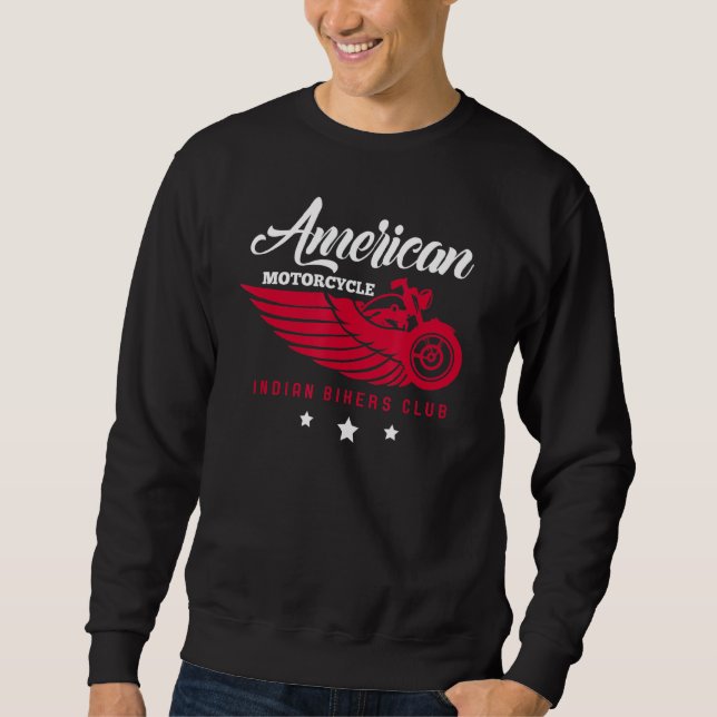 Moletom Motociclista americana motociclista (Frente)