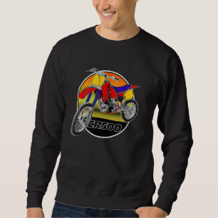 Moletom Motocross de bicicleta de retroescavação da vindim
