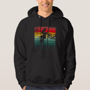Moletom Motocross Dirt Bike Rider Vintage Retro Rainbow Mo