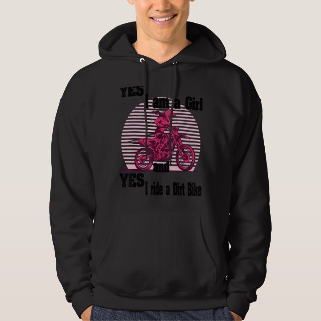 Moletom Motocross Mx Sim Eu Sou Uma Rapariga E Sim Eu Pass (Frente)