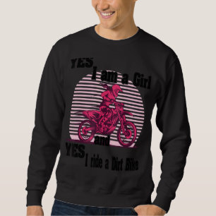 Moletom Motocross Mx Sim Eu Sou Uma Rapariga E Sim Eu Pass