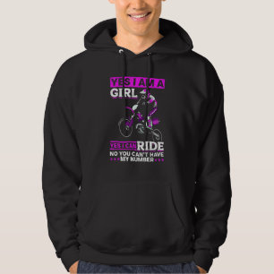 Moletom Motocross Sim, Eu Sou Uma Menina Sim, Eu Posso Pil