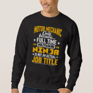 Moletom Motor Mechanical Job Title Motor Machinist (Tema d