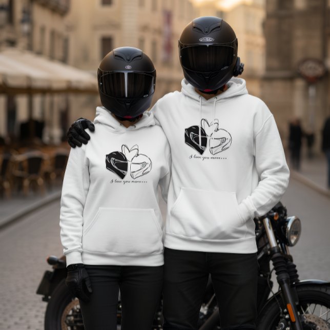 Moletom Motorcycle Couple Hoodie (Criador carregado)
