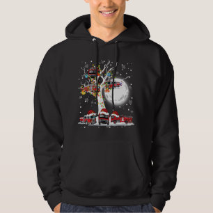 Moletom Motores de Fogo do Papai Noel em Tree Christmas Pa