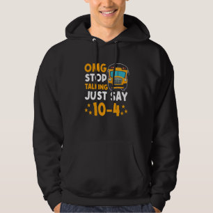 Moletom Motorista de Ônibus Escolar Amarelo OMG Pare de Fa