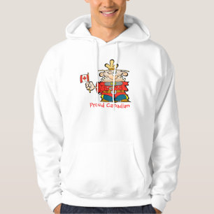 Moletom Mountie canadense com uma bandeira de Canadá, eh.