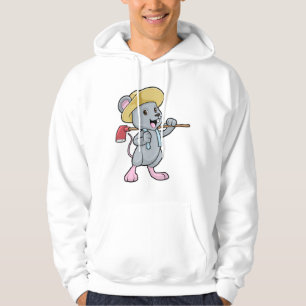 Moletom Mouse como agricultor com Ax & Hat