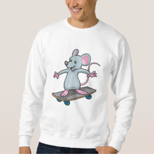 Moletom Mouse como skater com skate