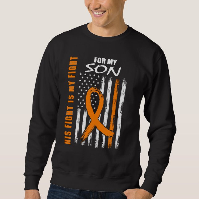 Moletom MS His Fight Is My Fight Son Multiple Sclerosis Fl (Frente)
