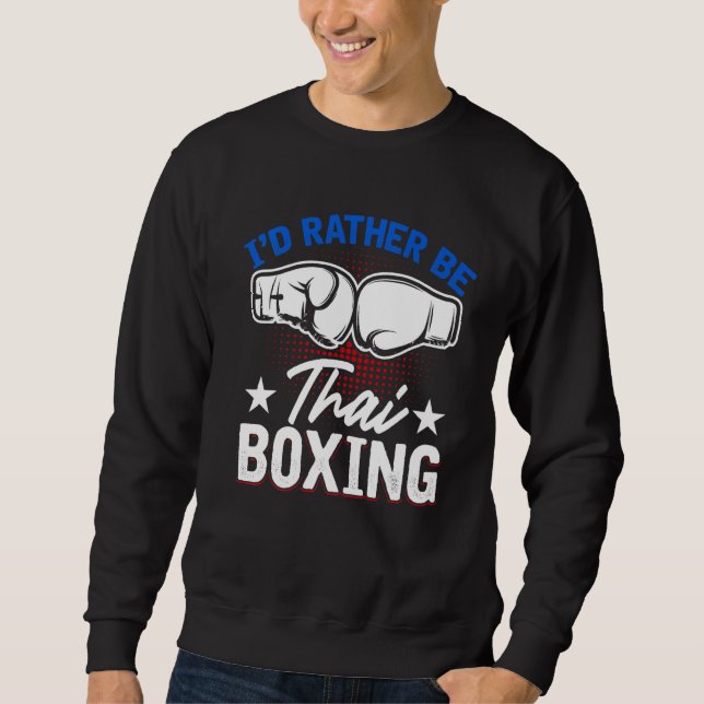 Moletom Muay Thai Martial Kickboxat Combate Esporte Tailan (Frente)