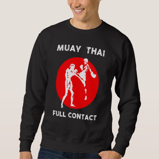 Moletom Muay Thai  Retro Kickboxing Boxing (Frente)