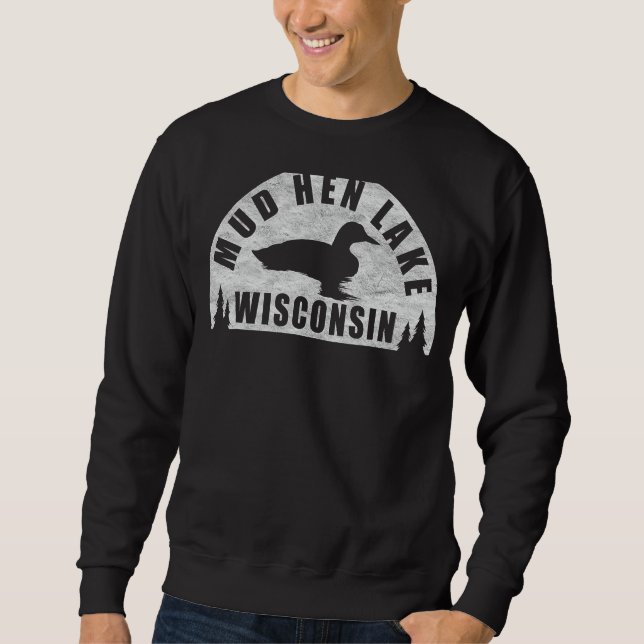 Moletom Mud Hen Lake Norte Wisconsin Loon (Frente)