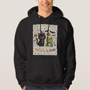 Moletom Muito Fofo para Assustar Gato e Sapo de Halloween
