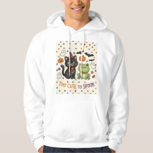 Moletom Muito Fofo para Assustar Gato e Sapo de Halloween