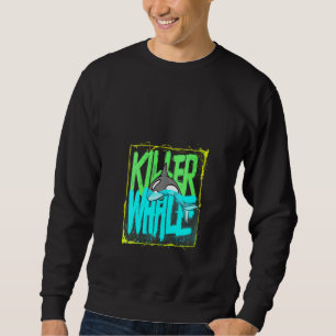 Moletom Mulher Assassina Oceano Orcas V-Neck