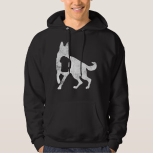 Moletom Mulher Bebendo de Cerveja de Cão german shepherd