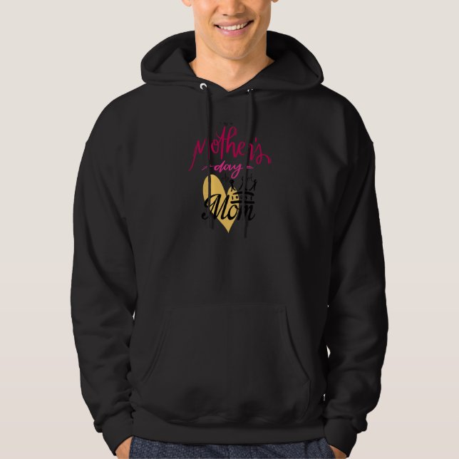 Moletom Mulher meu primeiro Dia de as mães como pai da mãe (Frente)