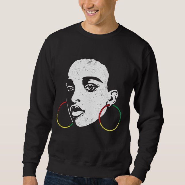 Moletom Mulher Negra Aftosa Cor Legal História Negra (Frente)