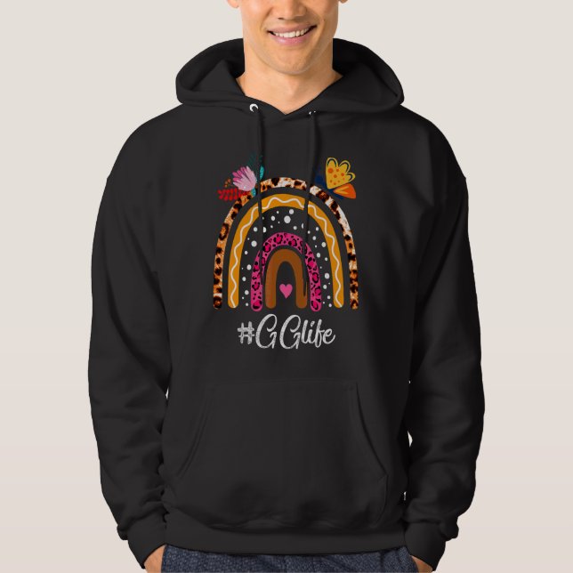 Moletom Mulher Rainbow Leopard Gg Life For Dia de as mães (Frente)