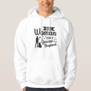 Moletom Mulher Real Possui Cães German shepherd Engraçados