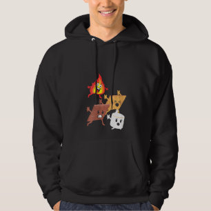 Moletom Mulheres Campfire perseguindo os campos de Smores