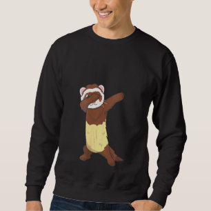 Moletom Mulheres Dabbing Ferret Ferret - Gráfico de animai