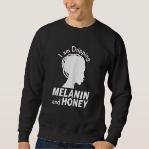 Moletom Mulheres Derrubando Melanina E Orgulho Preto De Me