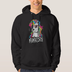 Moletom Mulheres Engraçadas Mamacorn Unicorn Costume Mamãe
