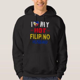 Moletom Mulheres Eu Amo Meu Quente Marido Filipino Filipin