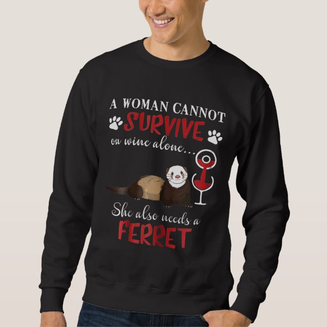 Moletom Mulheres Ferre Para Ferret (Frente)