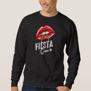 Moletom Mulheres Fiesta Rainha Lábios Corrente Espanhola L
