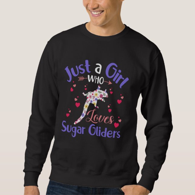 Moletom Mulheres Florais Apenas Uma Menina Que Ama Gil De  (Frente)