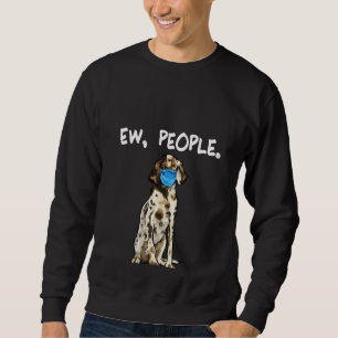 Moletom Mulheres Inglês Setter Ew Pessoas Cachorro Vestind