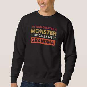Moletom Mulheres Meu Filho Criou Uma Avó Monstro