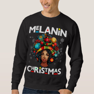 Moletom Mulheres negras melanina de Natal Irmã Xmas Sistas