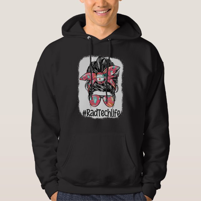 Moletom Mulheres Óculos Coque Desarrumado Vida Téc Rad (Frente)