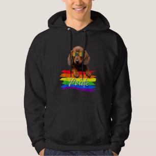 Moletom Mulheres Orgulham Cão Dachshund Lgbt Gay Les Suppo