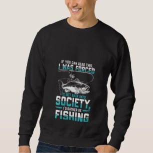 Moletom Mulheres Pescando Homens Pescando Peixes Engraçado