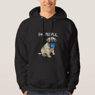 Moletom Mulheres Pug Ew Pessoas Cachorro Vestindo máscara