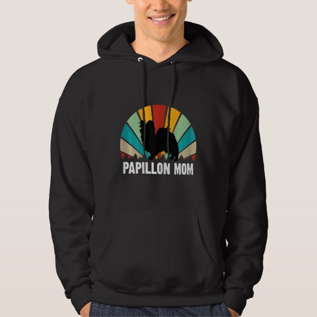 Moletom Mulheres Retro Papillon Mãe Dia de as mães Papillo (Frente)