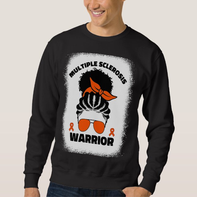 Moletom Multiple Sclerosis Warrior For Afro Black Women Ms (Frente)