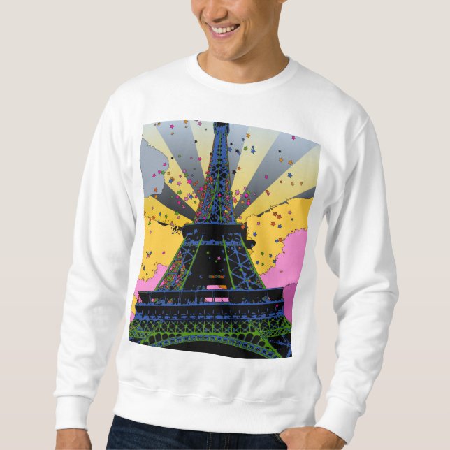 Moletom Mundo Psicodélico: Torre Eiffel, Paris França A1 (Frente)