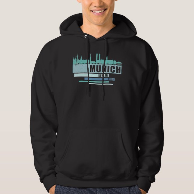 Moletom Munique Bavaria Alemanha Souvenir - Skyline Muniqu (Frente)