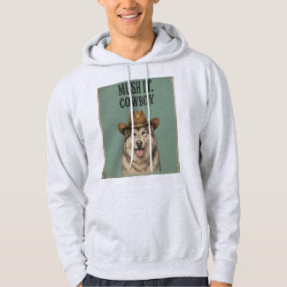Moletom "Mush It, Cowboy" Capuz de Adulto com Husky