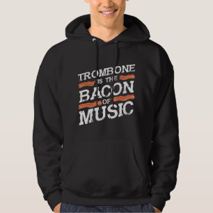 Moletom Música de Bacon Trombonista Banda Marcial Trombone