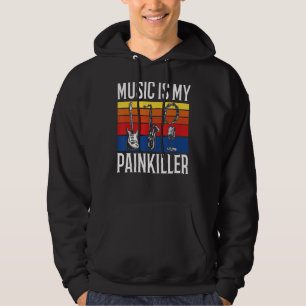 Moletom Música Musical Retro Music É O Meu Pintkiller