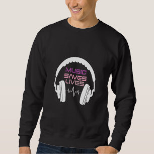Moletom Música salva vidas