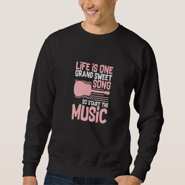 Moletom Musical Musical Instrumento Melody Premium (Frente)