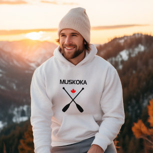 Moletom Muskoka Canadá cruzou o mapa dos remos